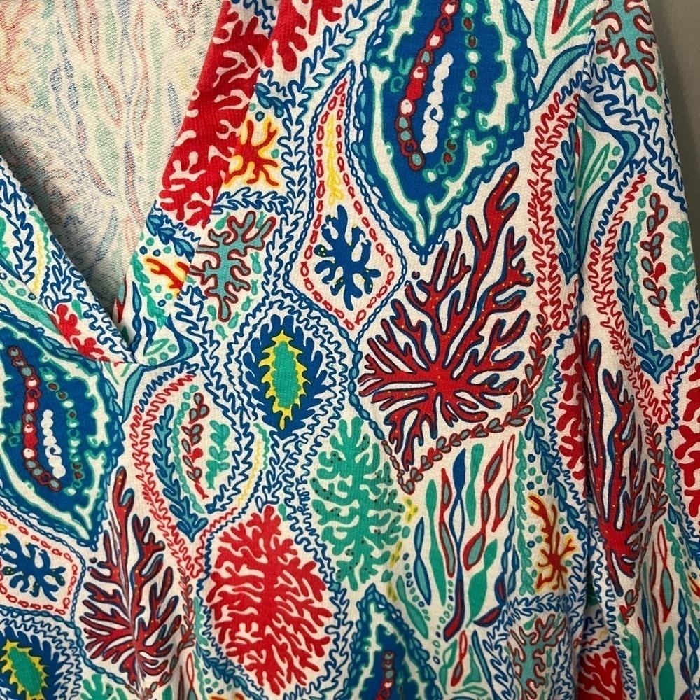Lilly Pulitzer Odette Tunic Let Minnow - Picture 6 of 11
